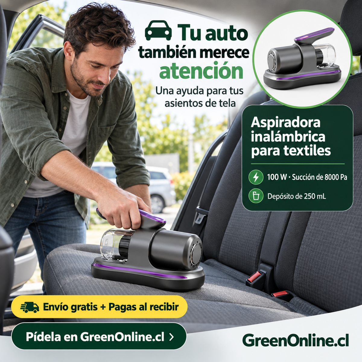 Aspiradora Profunda Eliminación Ácaros.