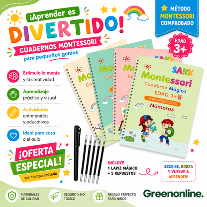 Set Cuaderno Magic Caligrafía