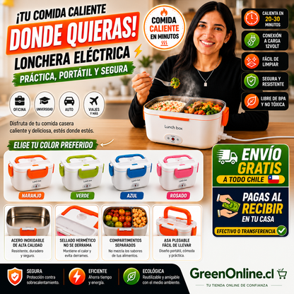 Lonchera Electrica Termica Portatil 12v