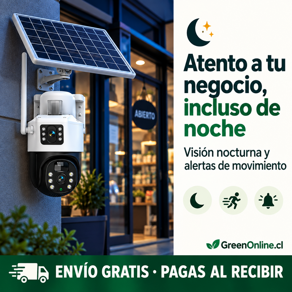 Cámara De Seguridad Solar Wifi Exterior