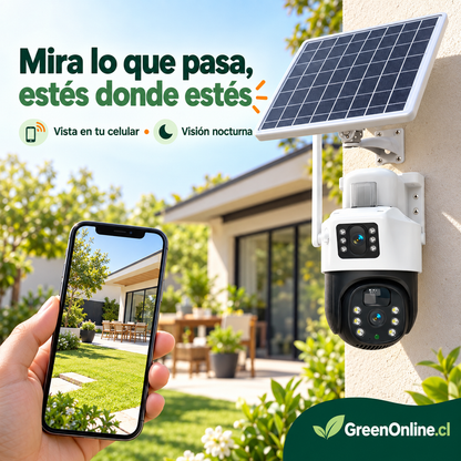 Cámara De Seguridad Solar Wifi Exterior